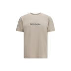 Beiges Baumwoll-T-Shirt
