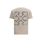 Beiges Baumwoll-T-Shirt