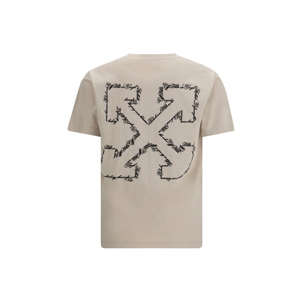 Beiges Baumwoll-T-Shirt