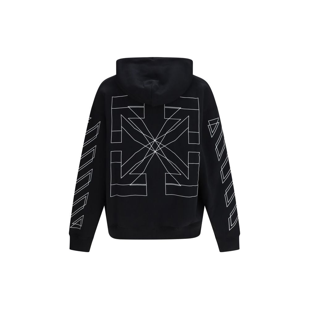 Schwarzer Baumwoll-Sweatshirt