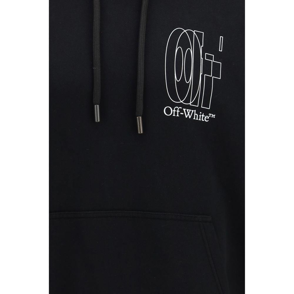 Schwarzer Baumwoll-Sweatshirt