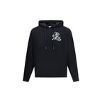 Schwarzer Baumwoll-Sweatshirt