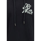 Schwarzer Baumwoll-Sweatshirt