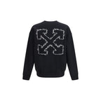Schwarzer Baumwoll-Sweatshirt