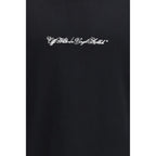 Schwarzer Baumwoll-Sweatshirt