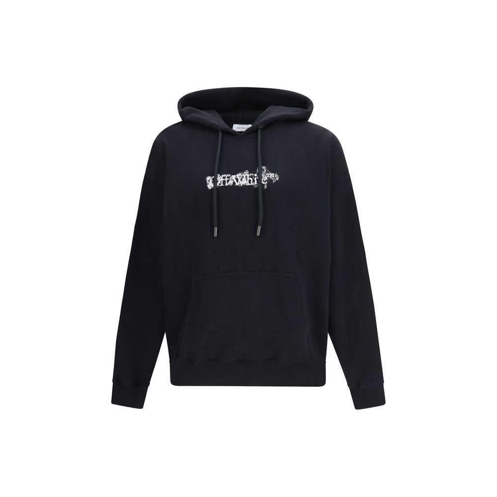 Schwarzer Baumwoll-Sweatshirt