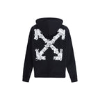 Schwarzer Baumwoll-Sweatshirt