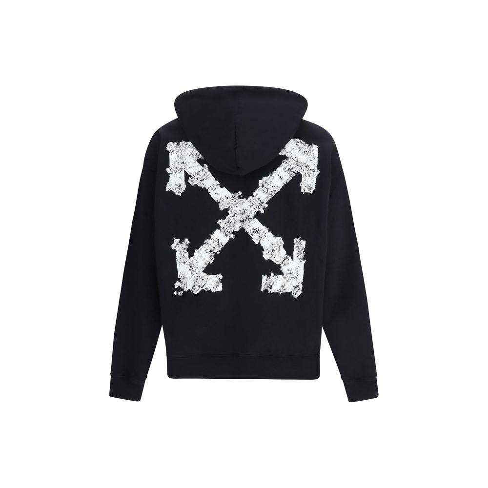 Schwarzer Baumwoll-Sweatshirt