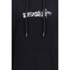 Schwarzer Baumwoll-Sweatshirt