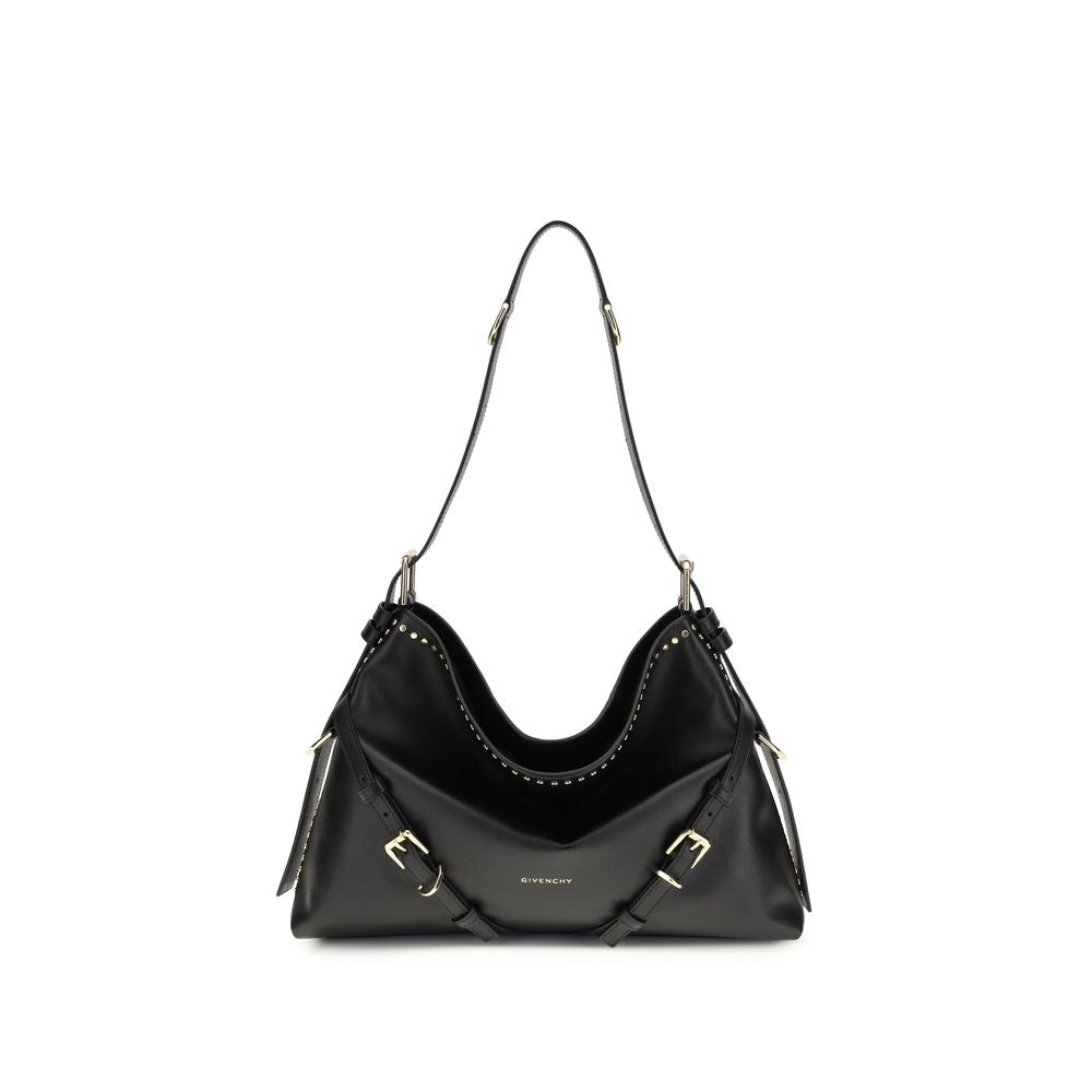 Schwarze Bos Taurus Kalbsleder Schultertasche
