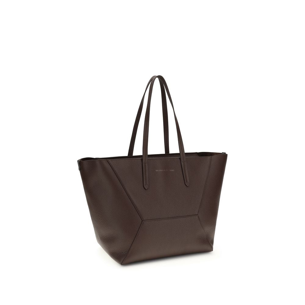 Braune Kalbsleder Bos Taurus Schultertasche