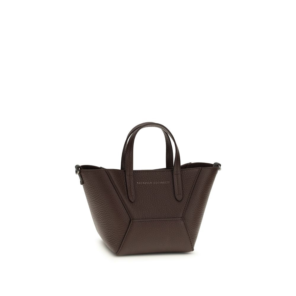 Schultertasche Bos Taurus aus bordeauxrotem Kalbsleder