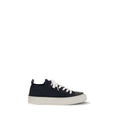 Blaue Low-Top-Sneaker aus Baumwolle