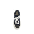 Blaue Low-Top-Sneaker aus Baumwolle