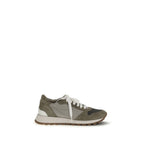 Zweifarbige Polyester-Sneaker im Athletic-Stil
