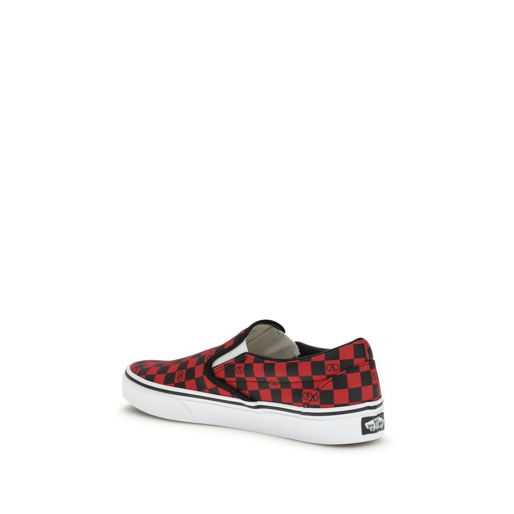 Mehrfarbige Low-Top-Sneaker aus Baumwolle