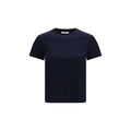 Blaues Baumwoll-T-Shirt
