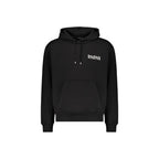 Schwarzer Baumwoll-Hoodie