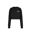 Schwarzer Baumwoll-Sweatshirt