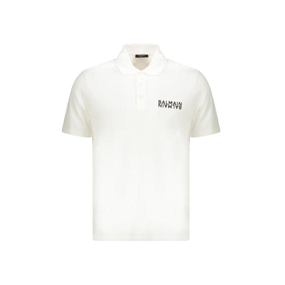 Weißes Poloshirt aus Baumwolle