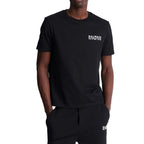Schwarzes Baumwoll-T-Shirt