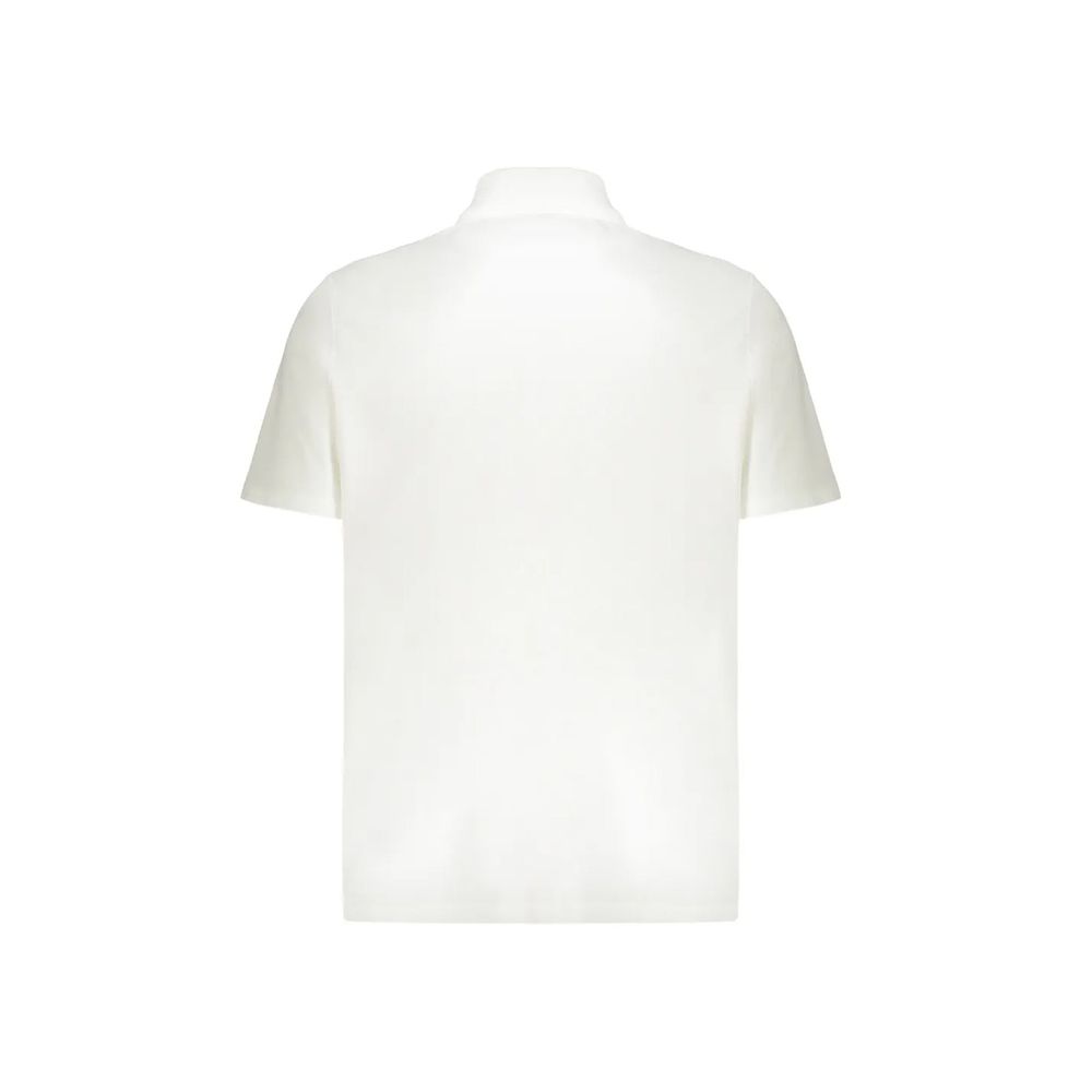 Weißes Poloshirt aus Baumwolle