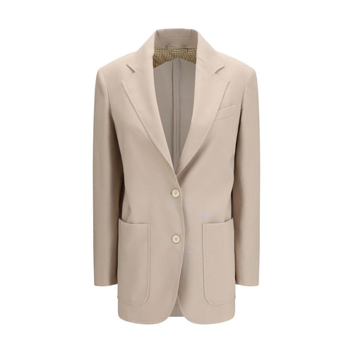 Beige Fleece Wool Blazer Max Mara