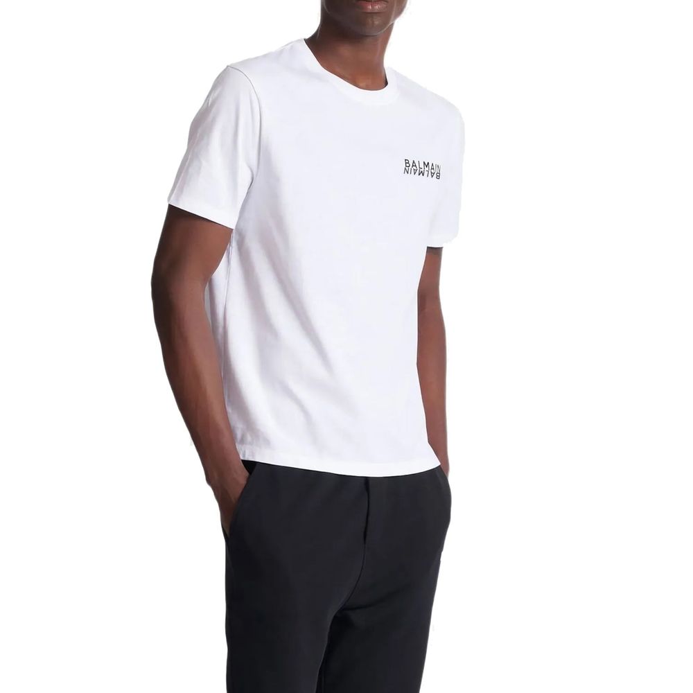 Weißes Baumwoll-T-Shirt