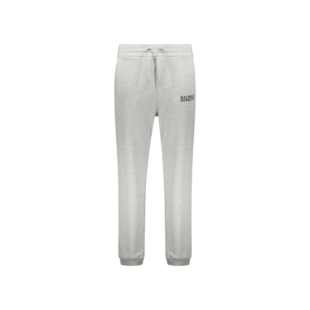 Graue Baumwoll-Jogginghose (Sporthose)