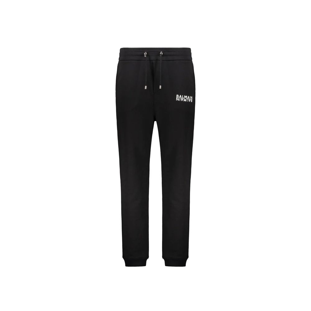 Schwarze Baumwoll-Jogginghose (Trainingshose)