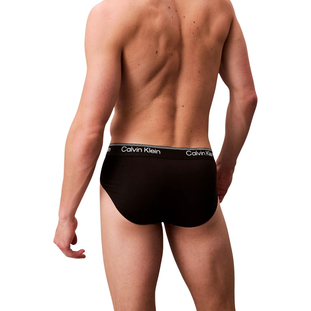Schwarze Slips aus recyceltem Polyester