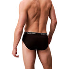 Schwarze Slips aus recyceltem Polyester