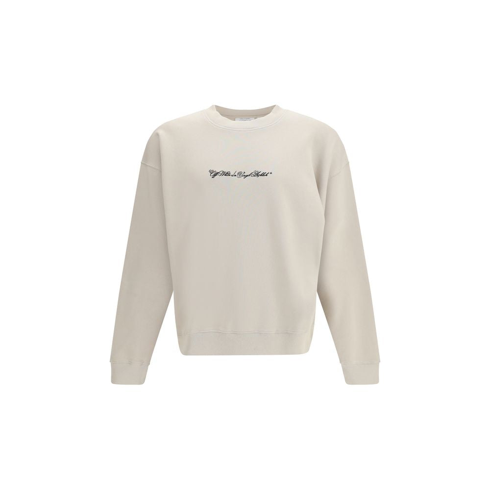 Beige Baumwoll-Sweatshirt
