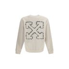 Beige Baumwoll-Sweatshirt