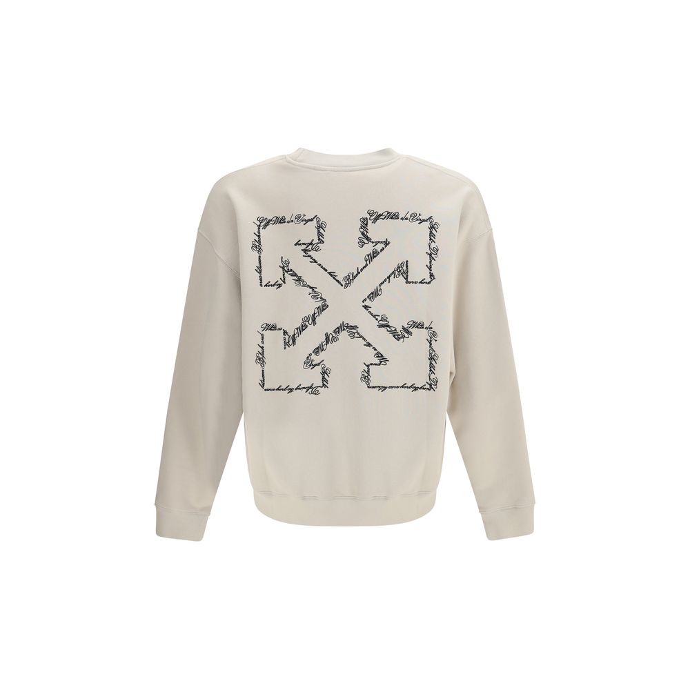 Beige Baumwoll-Sweatshirt
