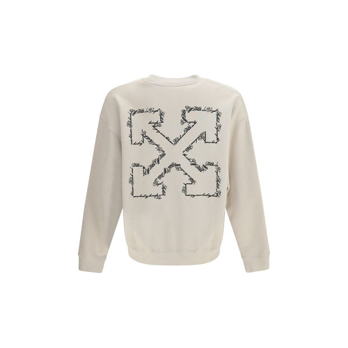 Beige Baumwoll-Sweatshirt