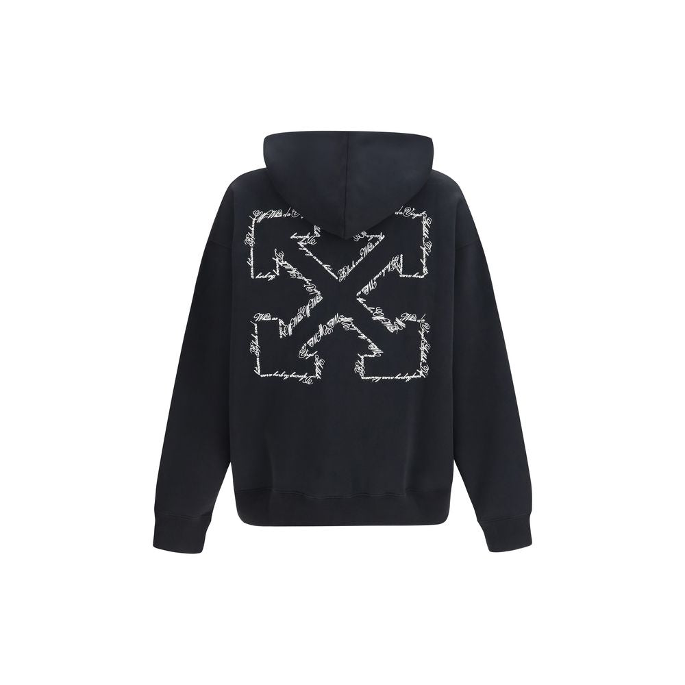 Schwarzer Baumwoll-Sweatshirt