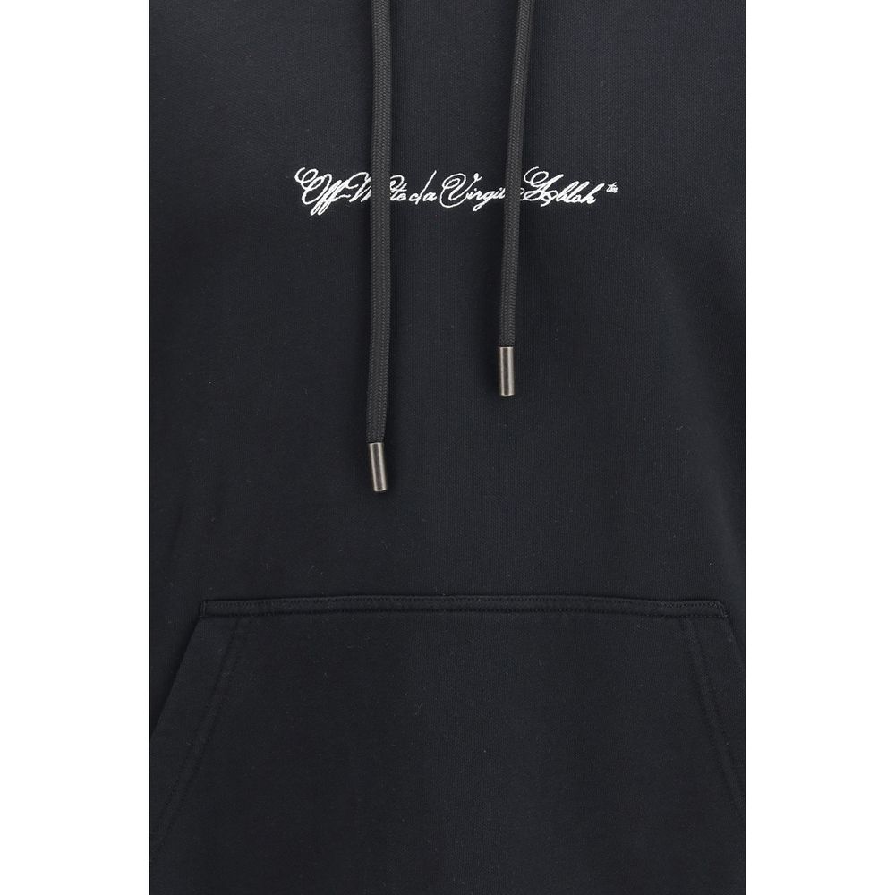Schwarzer Baumwoll-Sweatshirt