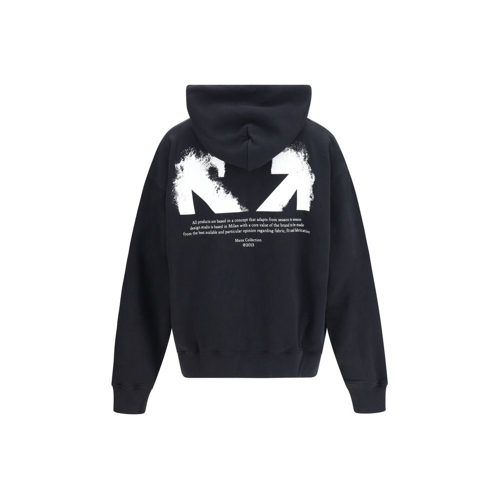 Schwarzer Baumwoll-Sweatshirt Off-White