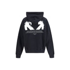 Schwarzer Baumwoll-Sweatshirt Off-White