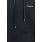 Schwarzer Baumwoll-Sweatshirt Off-White