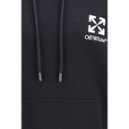 Schwarzer Baumwoll-Sweatshirt