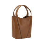 Braune Kalbsleder Bos Taurus Schultertasche