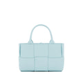 Blaue Lammleder-Tragetasche