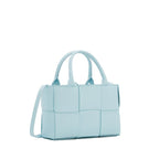 Blaue Lammleder-Tragetasche