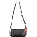 Schwarze Damen-Handtasche aus Polyurethan