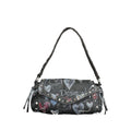 Schwarze Polyester Damentasche