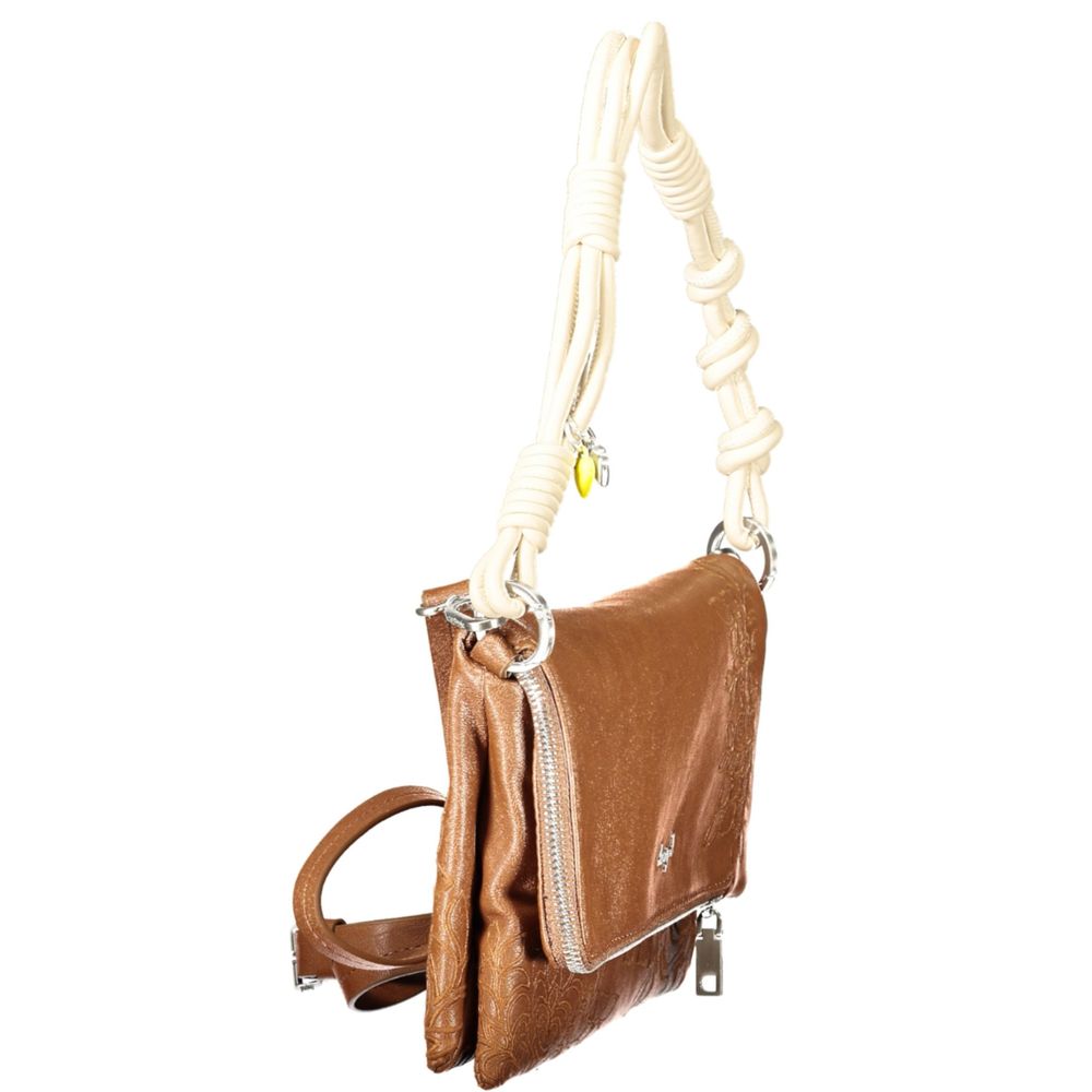 Braune Handtasche aus Polyethylen