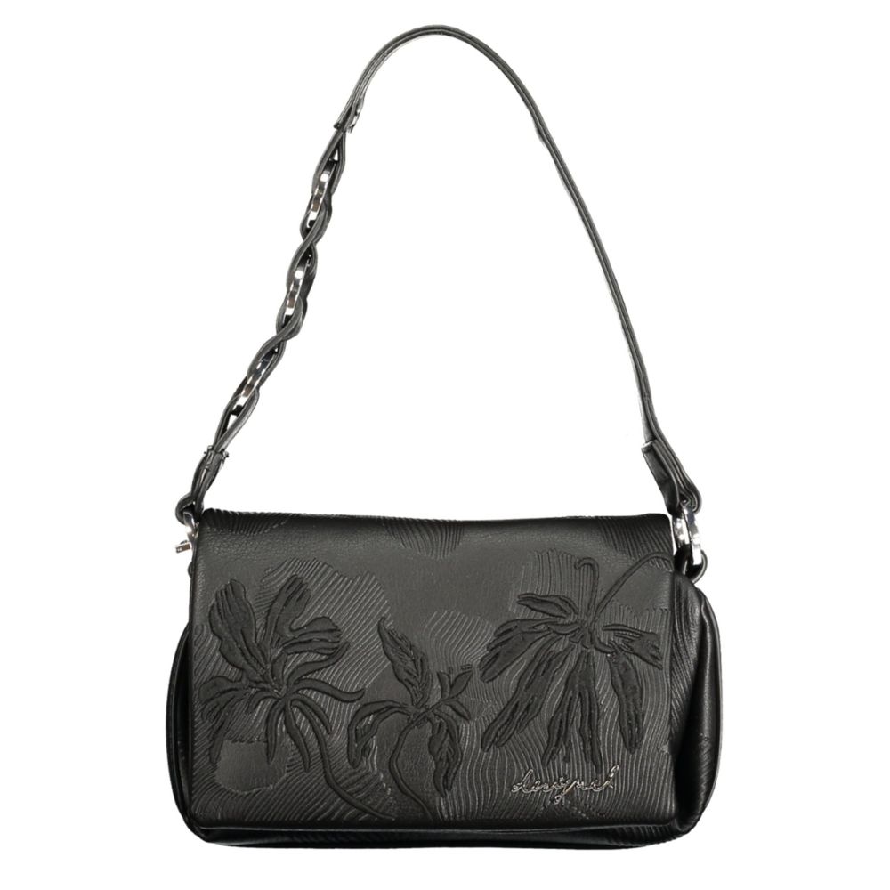 Schwarze Handtasche aus Polyethylen