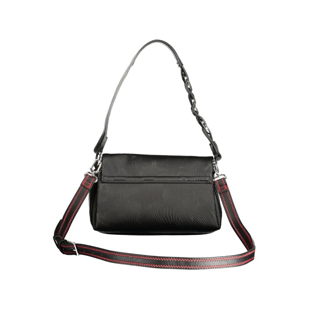 Schwarze Handtasche aus Polyethylen